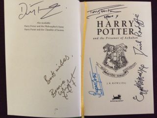 Harry Potter Book Signed By J.  K.  Rowling & Cast (world Premiere)
