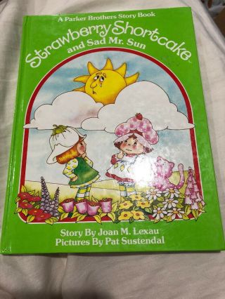 Vintage Strawberry Shortcake And Sad Mr.  Sun Book 1983 Euc