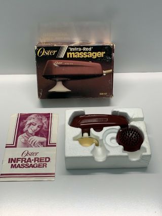 Vintage Oster Infra - Red Heated Massager 399 - 07 Box