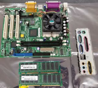 Emachines T1220 S370 Motherboard - Fully With 1.  2ghz Cpu & 512mb Ram