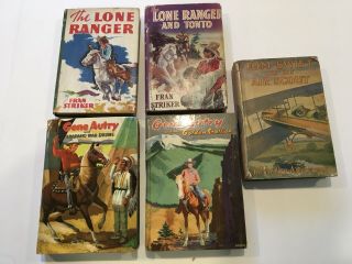 Vintage Books,  Lone Ranger,  Gene Autry & Tom Swift