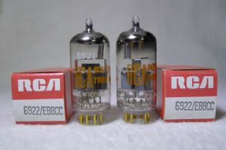 Nos/nib Matched Pair Siemens E88cc/6922 Germany Gold Pin 1965 Same Date