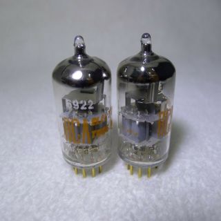 NOS/NIB Matched Pair Siemens E88CC/6922 Germany Gold Pin 1965 Same Date 8