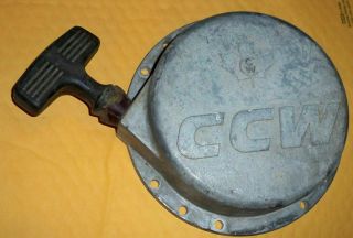 Vintage Ccw Snowmobile Recoil Pull Start Assembly Great