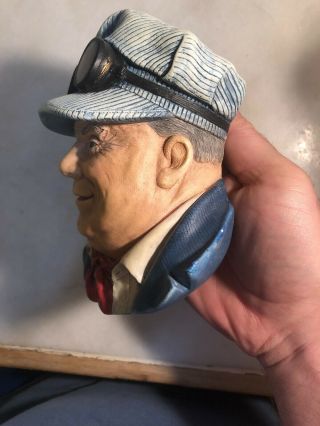 Vintage BOSSONS head Wall Plaque,  “Engineer” Made In England.  With Gold Tag 6