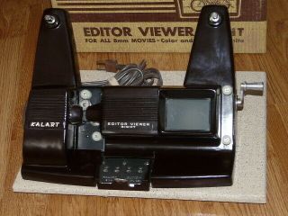 Vintage Kalart Editor Viewer Eight Model EV - 8 DS - 8 mm Film Editor - 3