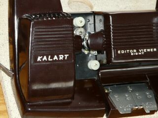 Vintage Kalart Editor Viewer Eight Model EV - 8 DS - 8 mm Film Editor - 4