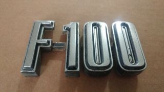 Vintage 1970s Ford F100 F - 100 Truck Emblem Trim Badge Oem D4tb - 16702 - Ca