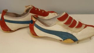 Vintage Puma Track Spike Shoes 1970s Size 7 4