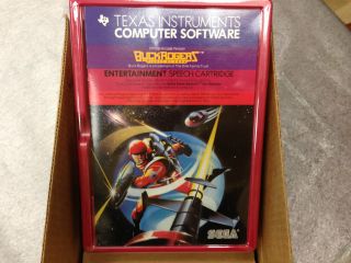 Buck Rogers Video Game Texas Instruments Ti 99/4a Computer - Fresh Case - Nib