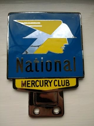 Vintage 1960s National Petrol Mercury Club Car Badge Aa Outstanding