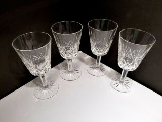 Vintage Waterford Crystal Lismore (1957 -) Set Of 4 Water Goblets 6 7/8 " A