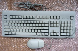 Vintage Apple Design Keyboard M2980 and ADB Mouse II M2706, 6