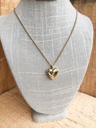 Christian Dior Vintage Heart Pendant Necklace