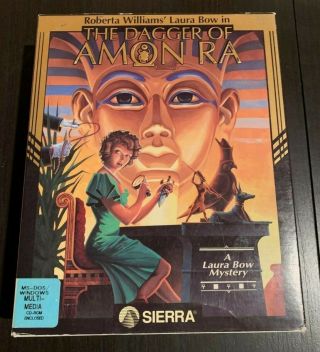 The Dagger Of Amon Ra (1990) Sierra Vintage Big Box Cd Ms - Dos & Windows Pc Game