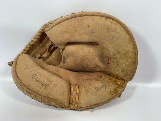 Vintage Jelinek B970 Baseball Rh Leather Catchers Mitt B5