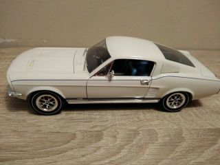 Vintage Diecast - - 1967 Ford Mustang Gt Fastback - - 1/18 Scale - - 9 1/2 " Long - - By Ertl
