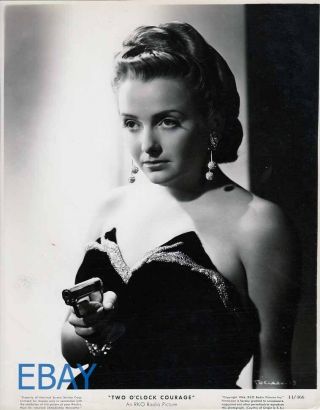 Jean Brooks Busty Sexy With Gun Vintage Photo