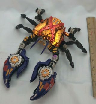 Vintage Transformers Beast Wars Transmetals Rampage Crab Near Complete No Weapon