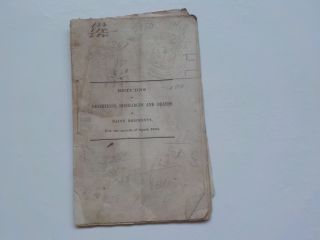 Civil War Pamphlet 1863 Returns Maine Regiments Desertions Discharges Deaths Vtg