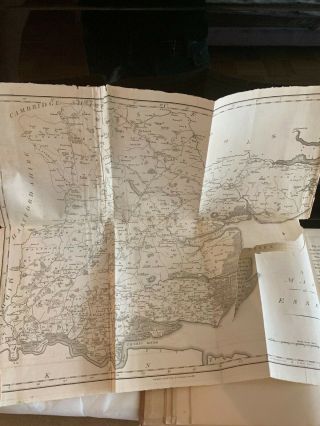 IMPORTANT LARGE 1811 HISTORY OF LONDON WITH MAPS - SCARCE 10