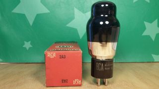 Ken - Rad (rca Label) 2a3 Nos Nib Black Glass Vacuum Tube
