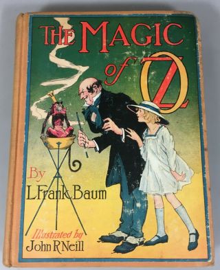 Vintage The Magic Of Oz - 1919 - L.  Frank Baum - Illustrated By John R Neill