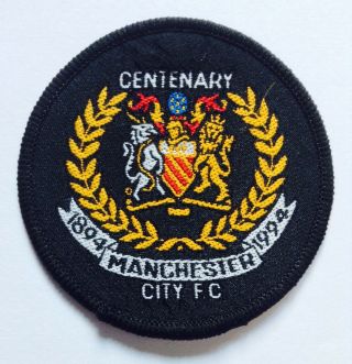 Manchester City Fc 1994 Centenary Sew On Patch 1990 