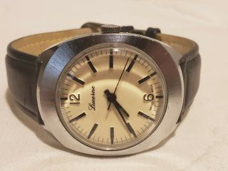 Vtg Mens Lucerne Swiss Made Watch Keeps Time