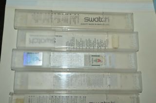 10 Vintage Swatch Watch Empty Plastic Cases For Scuba Gents Lady Swatch 2