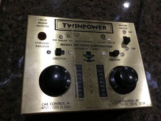 Vintage Mrc Twinpower Ho Scale Toy Train Dual Controller Transformer Model 202ul