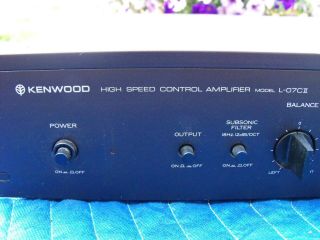 High - End Kenwood L - 07CII Stereo Preamplifier Preamp MM MC Phono Sound 6