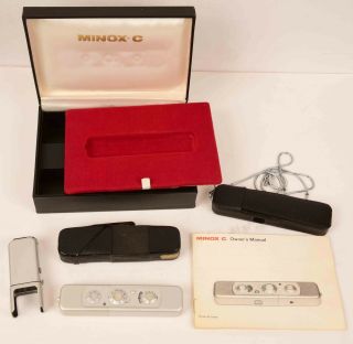 Minox C Spy Camera With Case And Accessories Inst.  Book