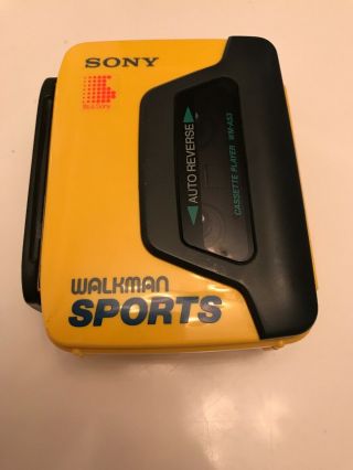 Vintage Sony Sports Walkman Cassette Player Wm - A53,  Very