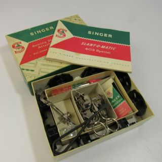 Vintage Singer Sewing Machine Attachments for Class 403 Slant - O - Matic 2