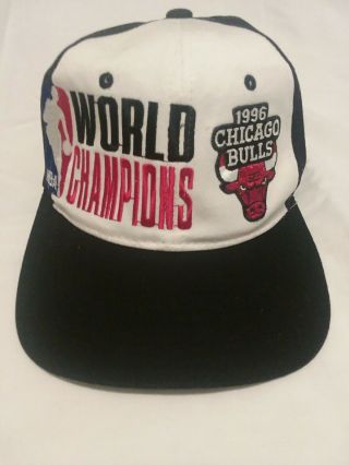 Chicago Bulls World Champions Hat 1996 Starter Vintage Snapback