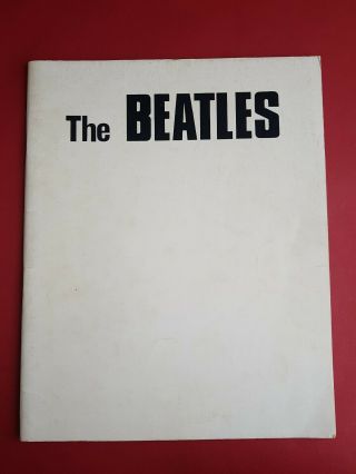 The Beatles Sheet Music Book Vintage 1969 Australia White Album 1968