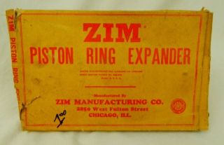 Zim Piston Ring Expander No.  202 Vintage Mechanic Tool Box Made In Usa