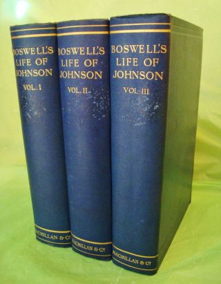1922 Compl 3 - Vol Set Boswell 