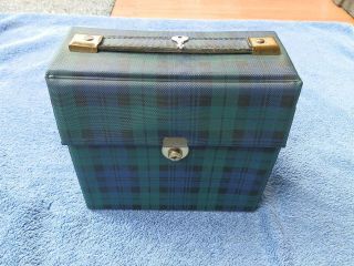 Vintage 1950s/1960s 7 " /45 Record Carrying/storage Case - With Key