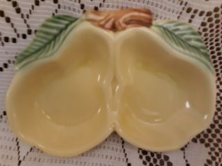 Vintage Mccoy Pottery Double Spoon Rest 320 Made In Usa Pears Lovely