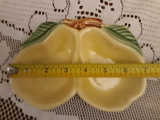 Vintage McCoy Pottery DOUBLE Spoon Rest 320 Made in USA PEARS Lovely 4