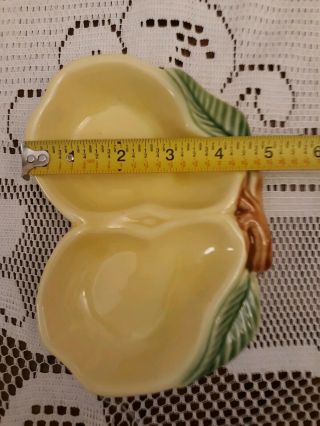 Vintage McCoy Pottery DOUBLE Spoon Rest 320 Made in USA PEARS Lovely 5