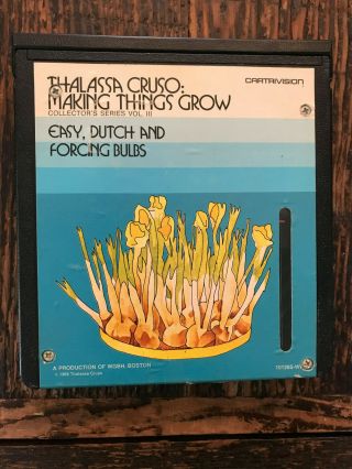 Vintage Cartrivision Video Thalasso Cruso Making Things Grow Vol 3 1968 Bulbs