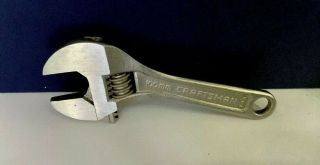Vintage Craftsman 4 " Adjustable Wrench 100mm 44601 Usa Small Hand Tool