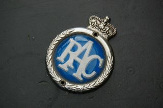 Vintage Rac Classic Car Grille Enamel Mascot Badge Shell Royal Automobile Club