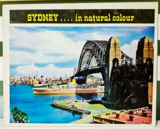 Sydney.  In Natural Colour Vintage Colour Photography Book By Frank Hurley