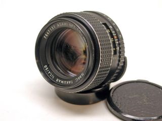 Pentax 50mm F1.  4 Smc Takumar Screwmount M42 Lens.  Caps. ,