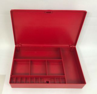 Vintage Bernina Sewing Machine Red Accessories Box,  Tools Case 530 - 830