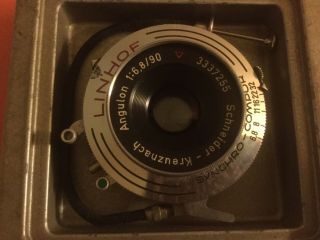 Vintage Linhof Synchro - Compur Schneider - Kreuznach Angulon 1:6,  8/90 6